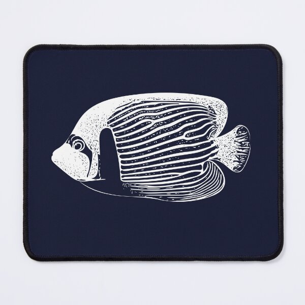 Item preview, Adult Emperor Angelfish White Design designed and sold by designsasstultd.