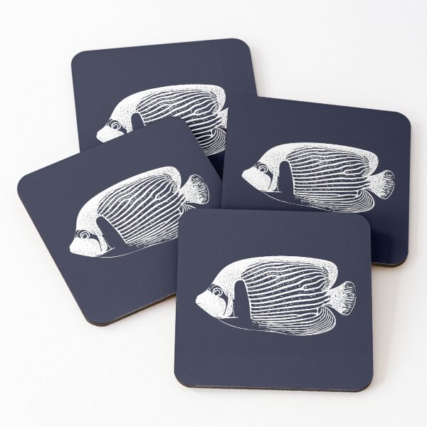 Item preview, Adult Emperor Angelfish White Design  designed and sold by designsasstultd.