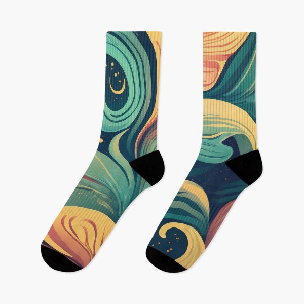 Item preview, Mid-Century Modern Inspired Abstract Floral Pattern – Bold Colors & Detailed Artwork designed and sold by Teemaniac.