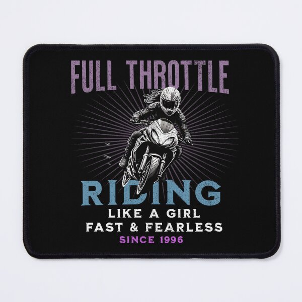 Item preview, Full Throttle - Riding Like a Girl Since 1996 designed and sold by LegendaryDesigns.