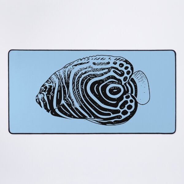 Item preview, Juvenile Emperor Angelfish Black Design designed and sold by designsasstultd.