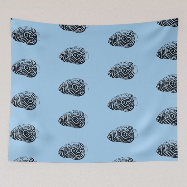 Item preview, Juvenile Emperor Angelfish Black Design  designed and sold by designsasstultd.