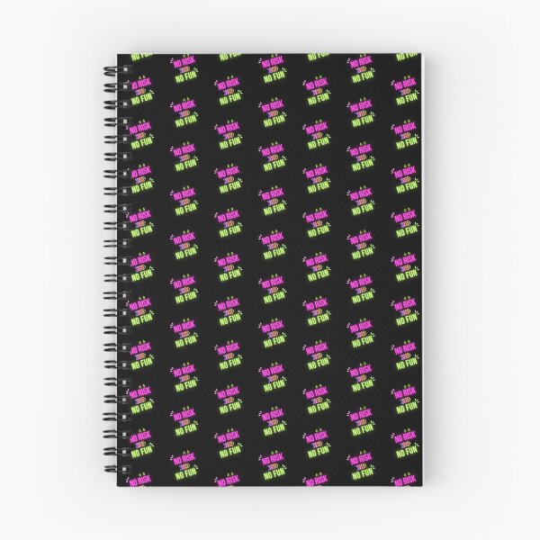 Item preview, No risk, no fun, neon-style graphics designed and sold by silent-violin.