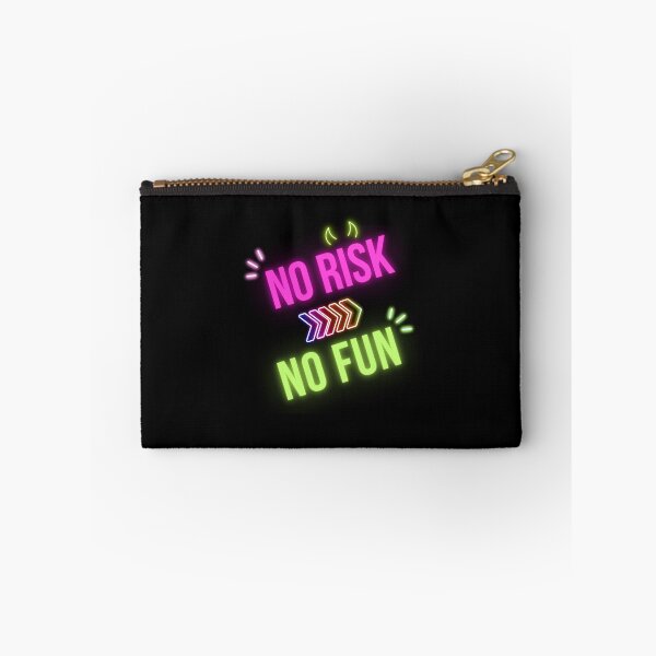 Item preview, No risk, no fun, neon-style graphics designed and sold by silent-violin.