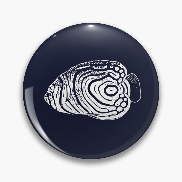 Item preview, Juvenile Emperor Angelfish White Design  designed and sold by designsasstultd.