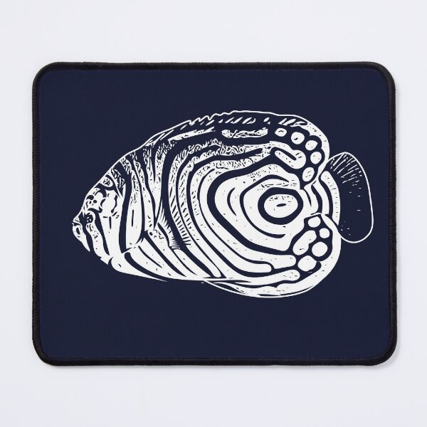 Item preview, Juvenile Emperor Angelfish White Design designed and sold by designsasstultd.