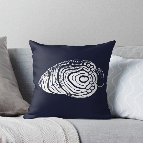 Item preview, Juvenile Emperor Angelfish White Design  designed and sold by designsasstultd.