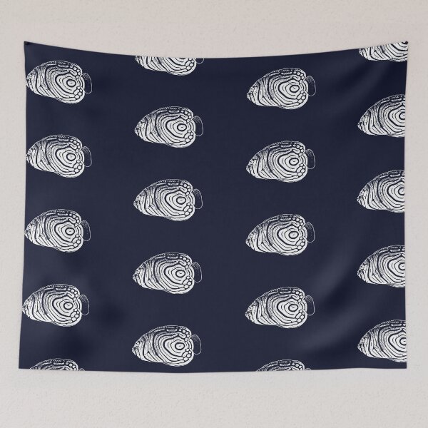 Item preview, Juvenile Emperor Angelfish White Design  designed and sold by designsasstultd.