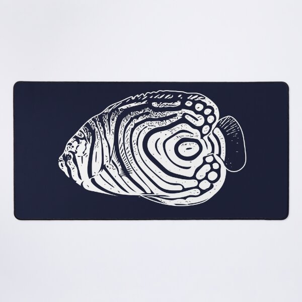 Item preview, Juvenile Emperor Angelfish White Design designed and sold by designsasstultd.