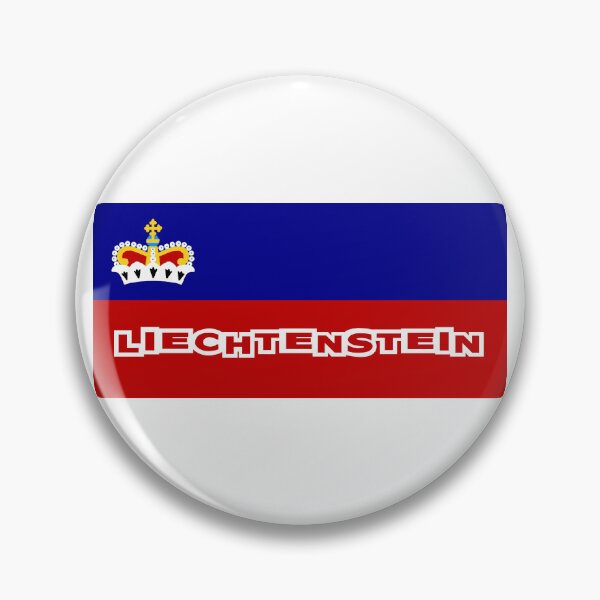 Item preview, Liechtenstein Flag with Font designed and sold by Havocgirl.