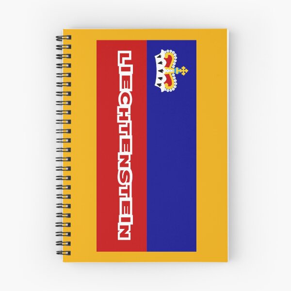 Item preview, Liechtenstein Flag with Font designed and sold by Havocgirl.