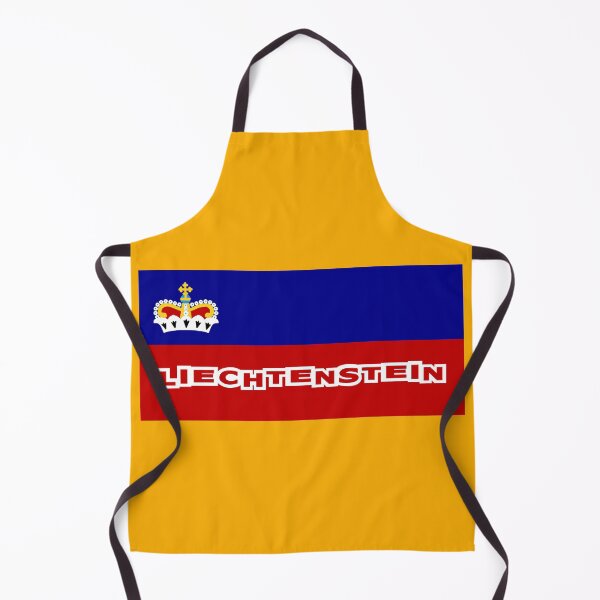 Item preview, Liechtenstein Flag with Font designed and sold by Havocgirl.