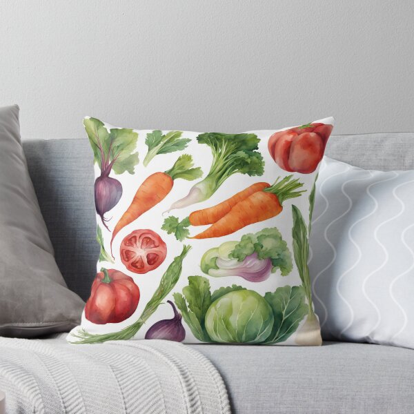 Item preview, simple colorful vegetables watercolor designed and sold by TyMalCo.
