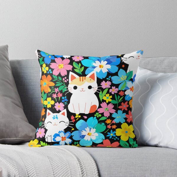 Item preview, Kittens & Flowers Pattern Design 2 designed and sold by Domo-Design.
