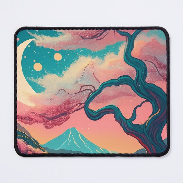 Item preview, Vintage Night Sky Cherry Blossom Wallpaper – Japanese-Inspired Spring Design with a Modern Twist designed and sold by Teemaniac.