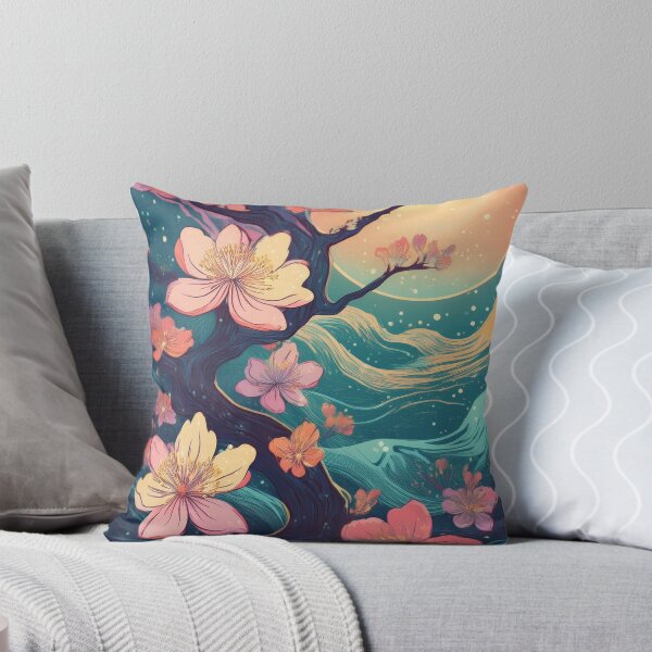 Item preview, Vintage Night Sky Cherry Blossom Wallpaper – Japanese-Inspired Spring Design with a Modern Twist designed and sold by Teemaniac.