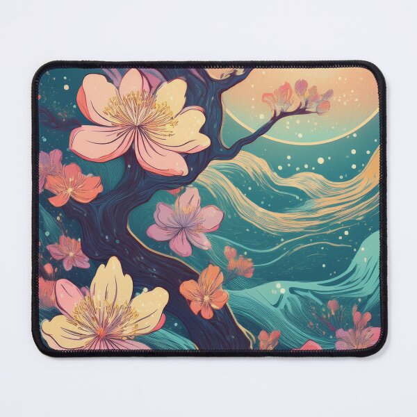 Item preview, Vintage Night Sky Cherry Blossom Wallpaper – Japanese-Inspired Spring Design with a Modern Twist designed and sold by Teemaniac.