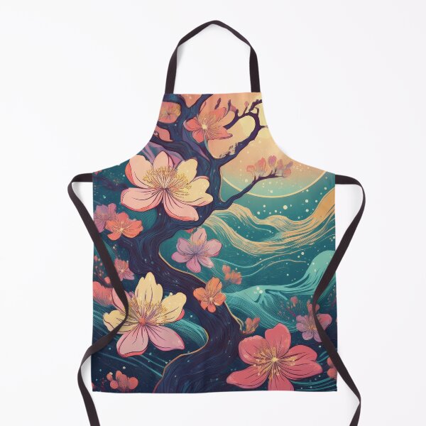 Item preview, Vintage Night Sky Cherry Blossom Wallpaper – Japanese-Inspired Spring Design with a Modern Twist designed and sold by Teemaniac.