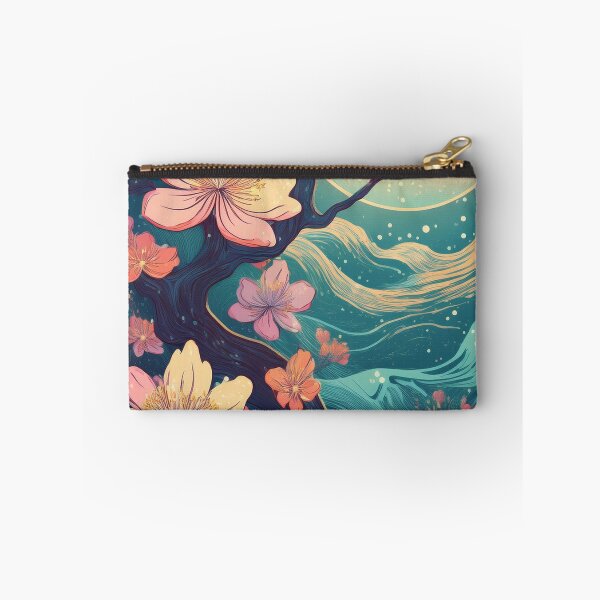 Item preview, Vintage Night Sky Cherry Blossom Wallpaper – Japanese-Inspired Spring Design with a Modern Twist designed and sold by Teemaniac.