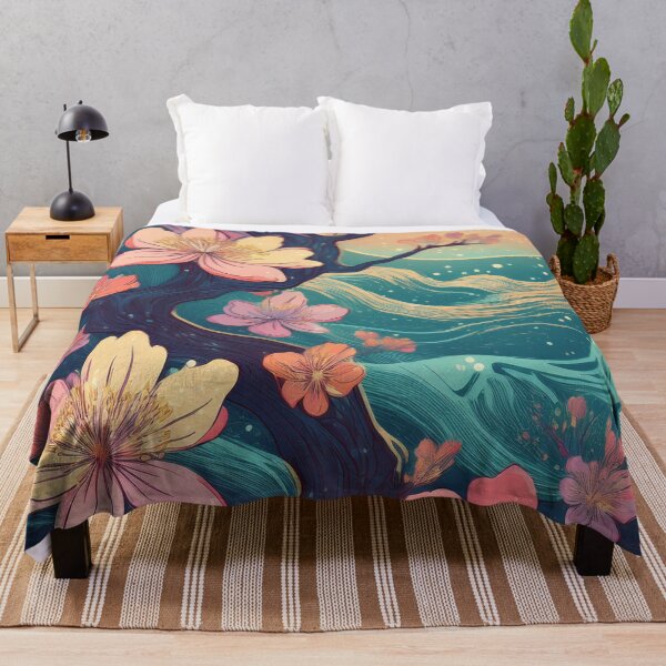 Item preview, Vintage Night Sky Cherry Blossom Wallpaper – Japanese-Inspired Spring Design with a Modern Twist designed and sold by Teemaniac.