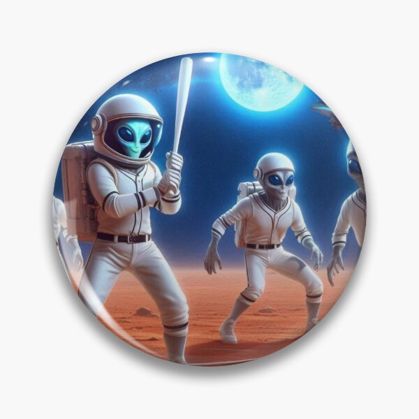 Item preview, Aliens playing baseball designed and sold by Dogandesighn.
