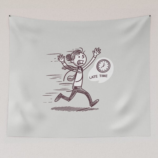 Item preview, Stickman Running Late designed and sold by SignumShop.