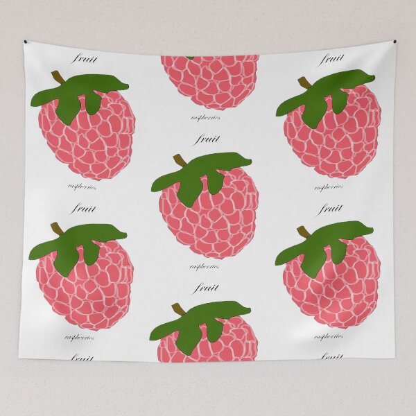 Item preview,  Raspberry.Stylish fruit green illustration, background. Great for logo, icon, print, product design.  designed and sold by TaniaArtDesign.