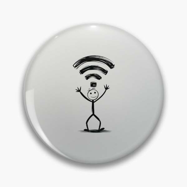Item preview, Stickman Wi-Fi Struggle designed and sold by SignumShop.