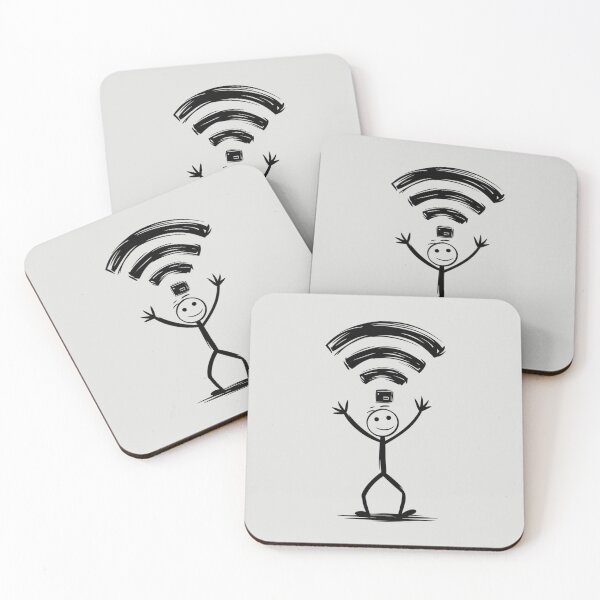 Item preview, Stickman Wi-Fi Struggle designed and sold by SignumShop.
