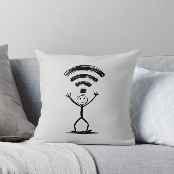 Item preview, Stickman Wi-Fi Struggle designed and sold by SignumShop.