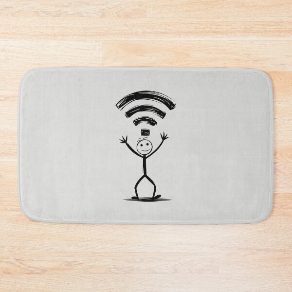 Item preview, Stickman Wi-Fi Struggle designed and sold by SignumShop.