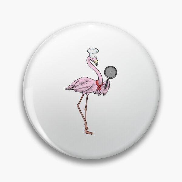 Item preview, Flamingo Chef Pan Cook designed and sold by Snabdesign84.
