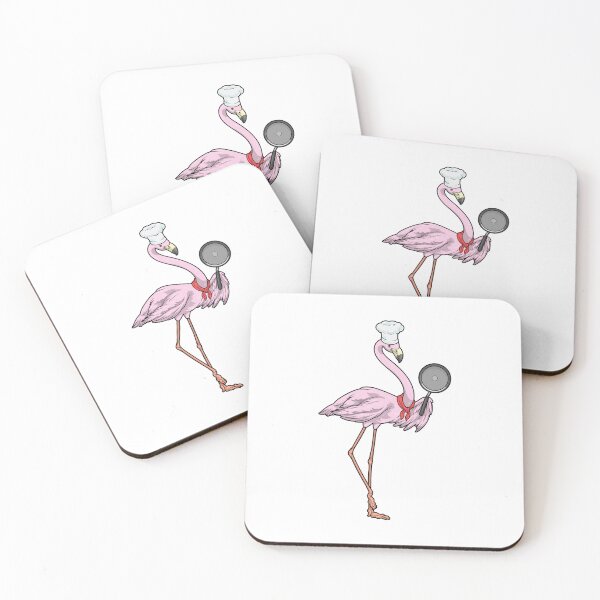 Item preview, Flamingo Chef Pan Cook designed and sold by Snabdesign84.
