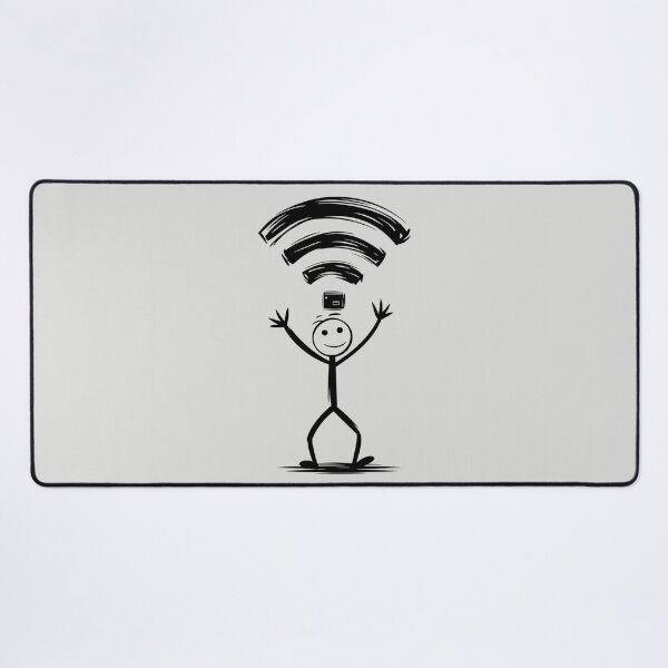 Item preview, Stickman Wi-Fi Struggle designed and sold by SignumShop.