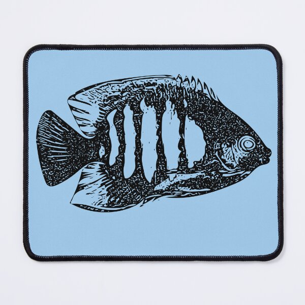Item preview, Flame Angelfish Black Design  designed and sold by designsasstultd.