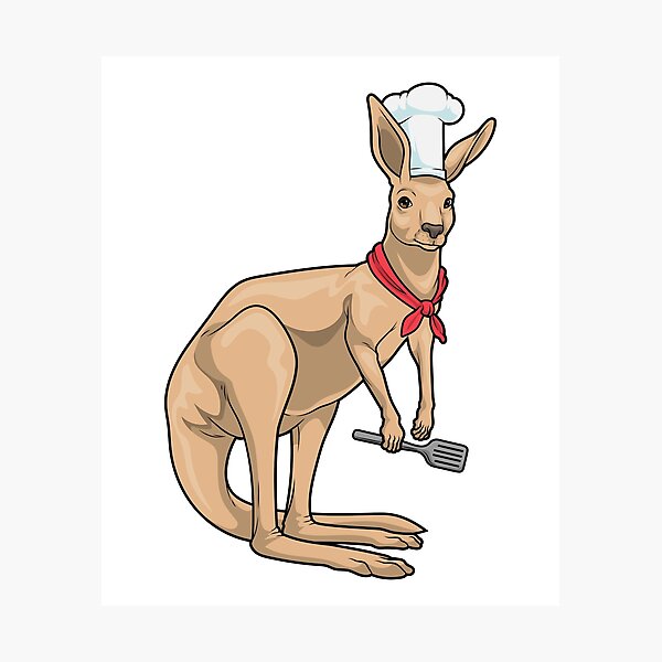 Vista previa del artículo con la obra «Espátula de cocina Kangaroo Chef», diseñado y vendido por Snabdesign84.