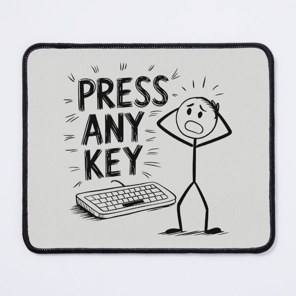 Item preview, Stickman Press Any Key designed and sold by SignumShop.