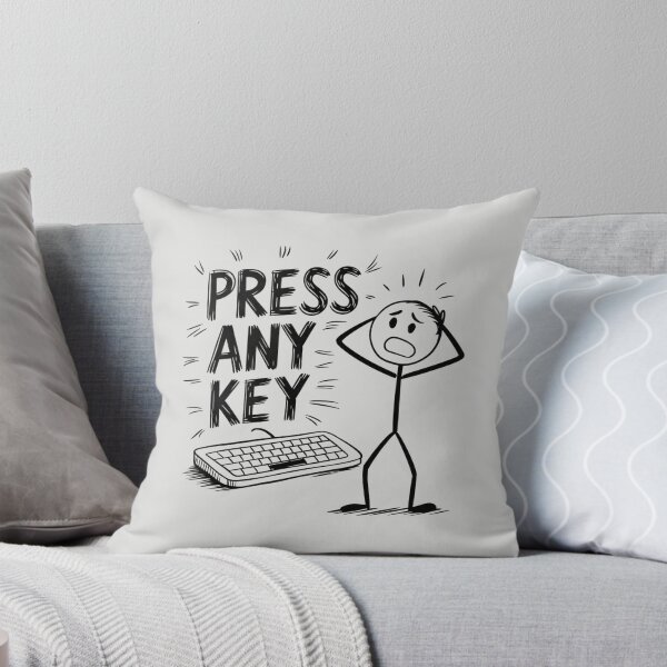 Item preview, Stickman Press Any Key designed and sold by SignumShop.