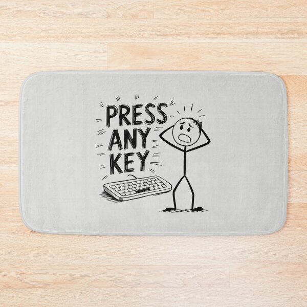 Item preview, Stickman Press Any Key designed and sold by SignumShop.