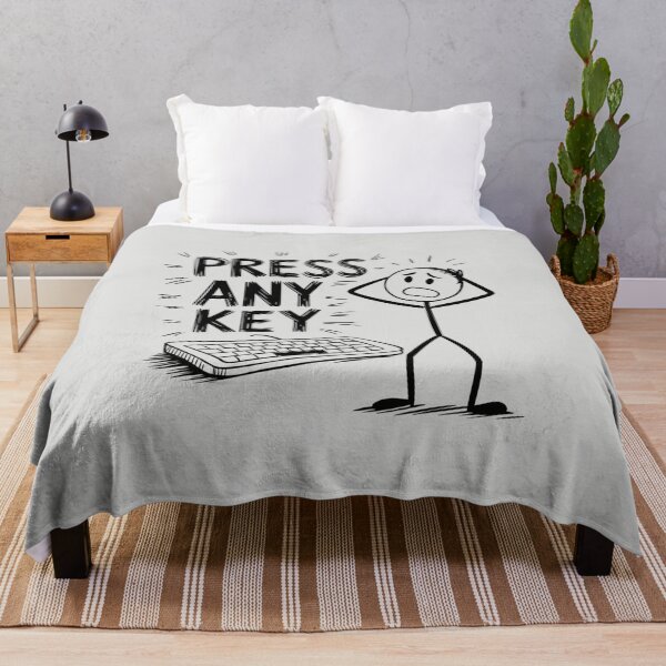Item preview, Stickman Press Any Key designed and sold by SignumShop.
