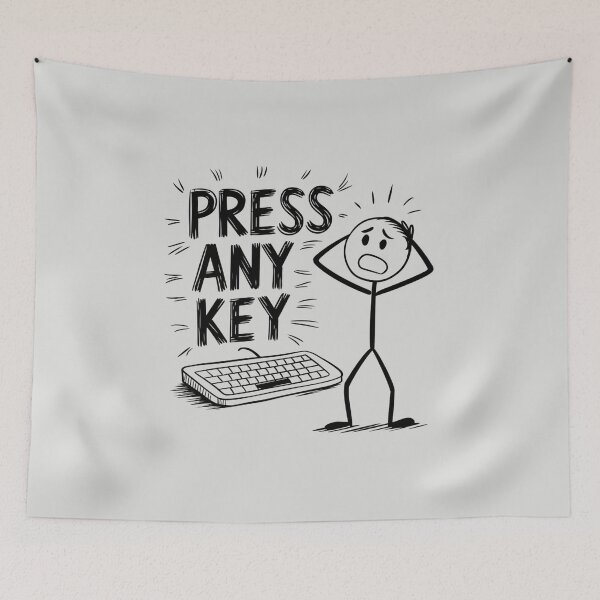 Item preview, Stickman Press Any Key designed and sold by SignumShop.