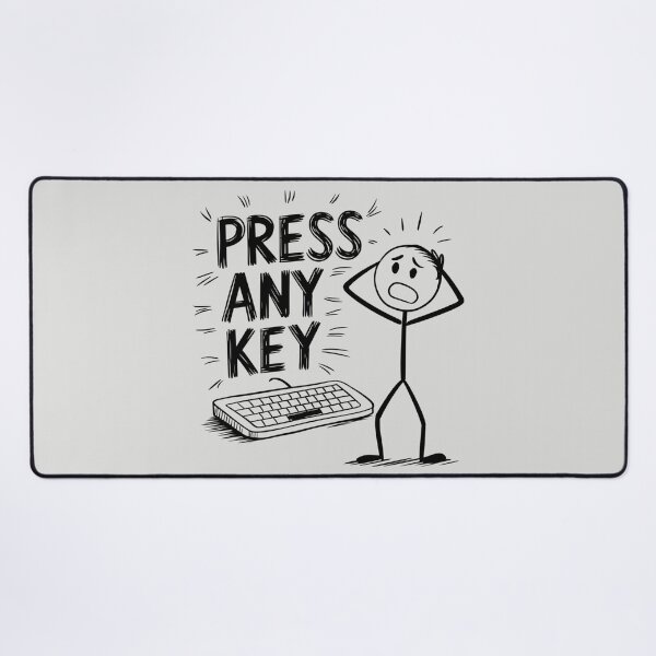 Item preview, Stickman Press Any Key designed and sold by SignumShop.