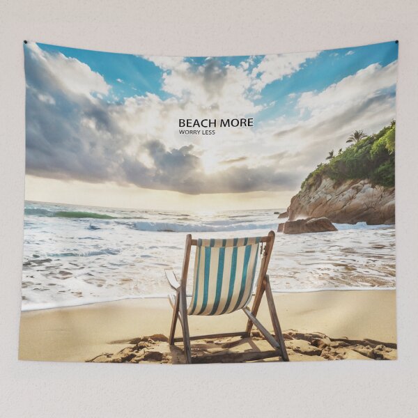 Item preview, Beach More, Worry Less  designed and sold by Vanich-Panich.