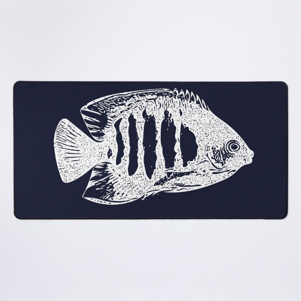 Item preview, Flame Angelfish White Design designed and sold by designsasstultd.
