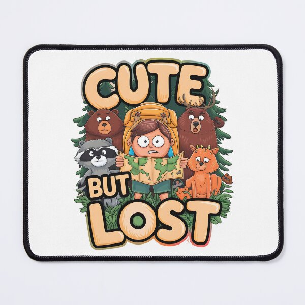 Item preview, Cute But Lost Funny Backpacker Adventure Outdoor Camping Hiker designed and sold by w1ckerman.