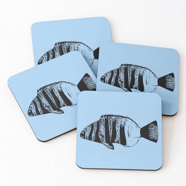 Item preview, Harlequin Tuskfish Black Design  designed and sold by designsasstultd.