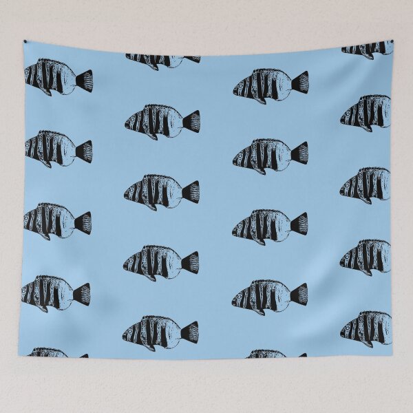 Item preview, Harlequin Tuskfish Black Design  designed and sold by designsasstultd.