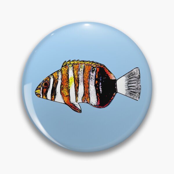 Item preview, Harlequin Tuskfish Black Alternate Design  designed and sold by designsasstultd.