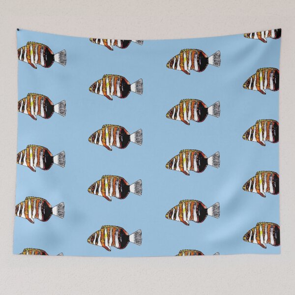 Item preview, Harlequin Tuskfish Black Alternate Design  designed and sold by designsasstultd.