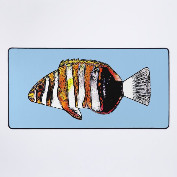Item preview, Harlequin Tuskfish Black Alternate Design  designed and sold by designsasstultd.